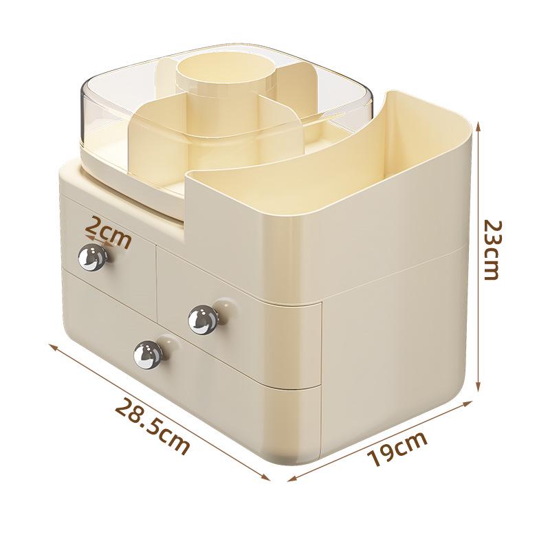 2025 Luxury Lightweight Cosmetics Organizer: Desktop Vanity Storage for Skincare, Lipstick, and Makeup Brushes