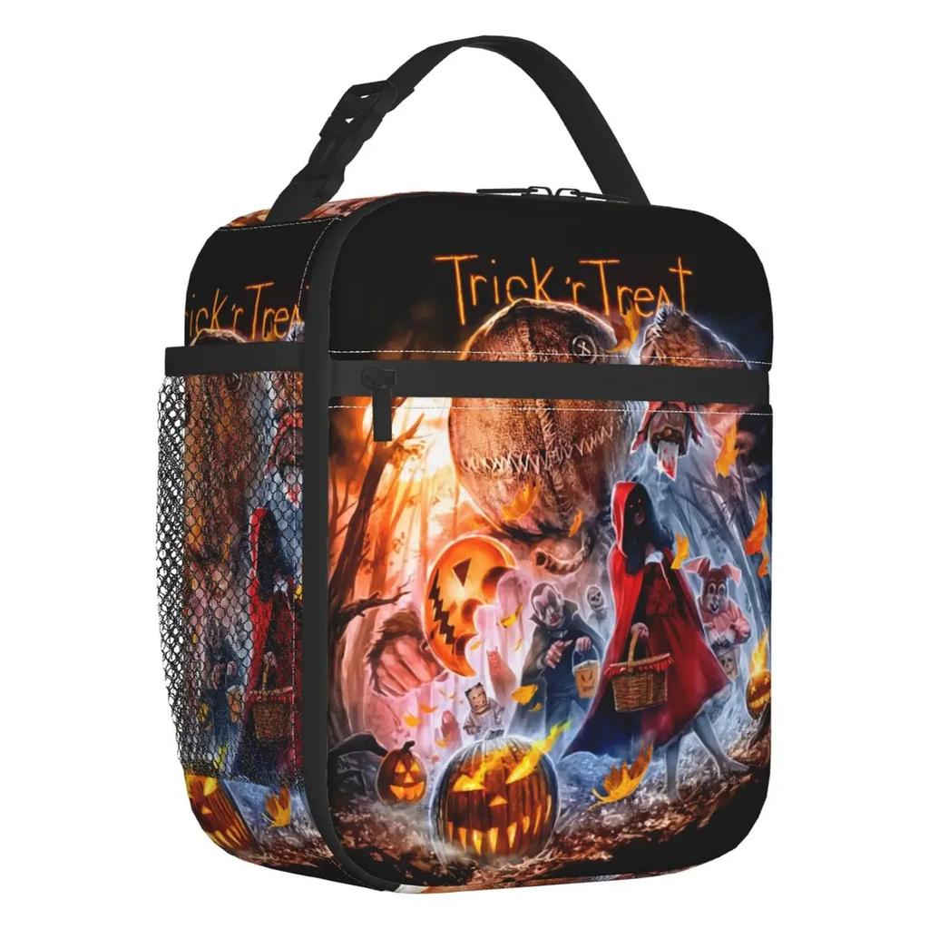 Treat Sam Halloween Horrorfilm Isolierte Lunchtaschen für Arbeit Schule Auslaufsicher Thermische Kühltasche Bento Box Frauen Kinder