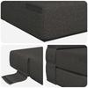 Folding Sofa Bed Dark Grey 152 x 86.5 x 60 cm Fabric