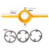 6 Pezzi Utensile Filettatore Tubi Kit Utensili Idraulici Kit Filiera per Filettatura Tubi in Plastica con 3 Filiere 1/2” 3/4" 1”