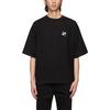 We11done Logo Patch High Street Short Sleeve T-Shirt Unisex Tops Black WD-TT1-21-544-U-BK