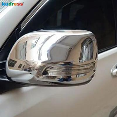 For Toyota 2700 FJ120 J 120 Prado 2003-2008 2009 Chrome Car Rearview Mirror Cover Trim Side Wing Mirrors Cap Overlay Accessories