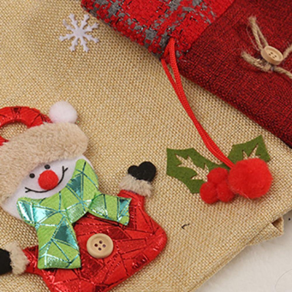 Weihnachtsmann Weihnachtsgeschenktasche Schneemann Kordelzug Handtasche Tragbare Schulter Aufbewahrungstasche Reise