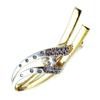 Altesse [L2047] - 2-tone 'Scarlett' Gold Plated Brooch