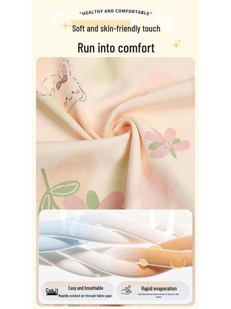 Women's Pure Cotton Pajama Set - Cute Princess Style, Long Sleeve Cardigan, Plus Size, Spring/Fall/Winter Home Wear