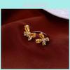 Eleganter offener Schmetterlingsring für Damen mit Zirkonia Kupferschmuck