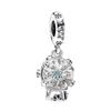 Bead Charms Copper Gold Plated Transparent Love Snowflake Snow Scene Charm Diy Bracelets Womens Jewellery Making Gift