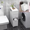 Space Saving Bathroom StorageCabinet with Adjustable Shelves,Waterproof NarrowTower Organizer forOver-Toilet Multifunctional Use