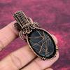 Abalone Shell Gemstone Pendant Copper Wire Wrapped Pendant Handmade Jewelry