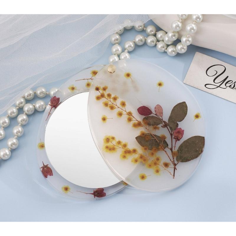 Convenient Silicone Mold Glass Silicone Molds Makeup Glass Molds Glass Cover Resin Molds for Rotating Makeup Glass