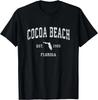 Cocoa Beach Florida FL Vintage Athletik Sport Geschenk Unisex T-Shirt