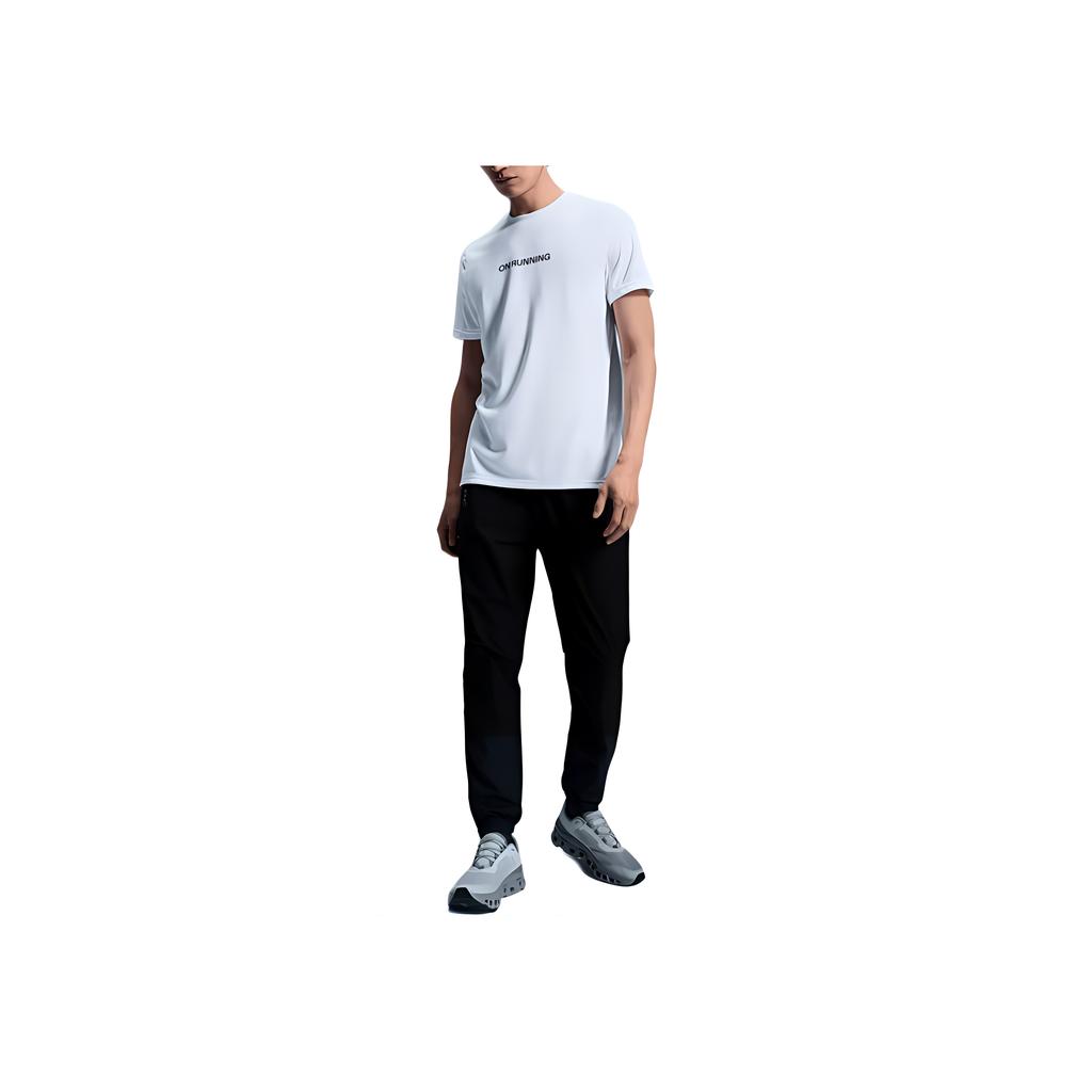 On Core Pants Solid Color Elastic Waist Running Sports Lg Pants Men Pants Black 1MF10110553