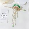 1pc Retro Chinese Butterfly Hairpin Elegant Resin Tassel Luxury Hairpin Suitable Festival Party Fashion Jewelry Hair Accessories