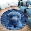 Furryanimals Round Area Rug,Carpet Rug for Living Room Bedroom Sofa Playroom Decor,Non slip Floor Mat