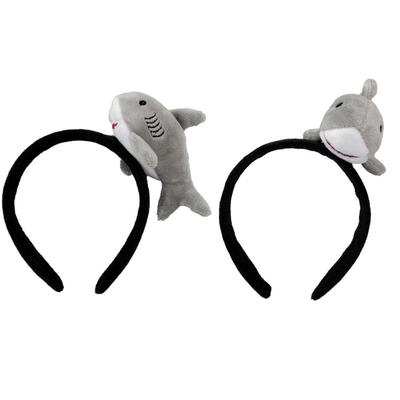 3D Stuffed Plush Fish Doll Cosplay Headband Photo Props Ocean Themed Cartoon Animal Hair Hoop Party Headdress Headwear