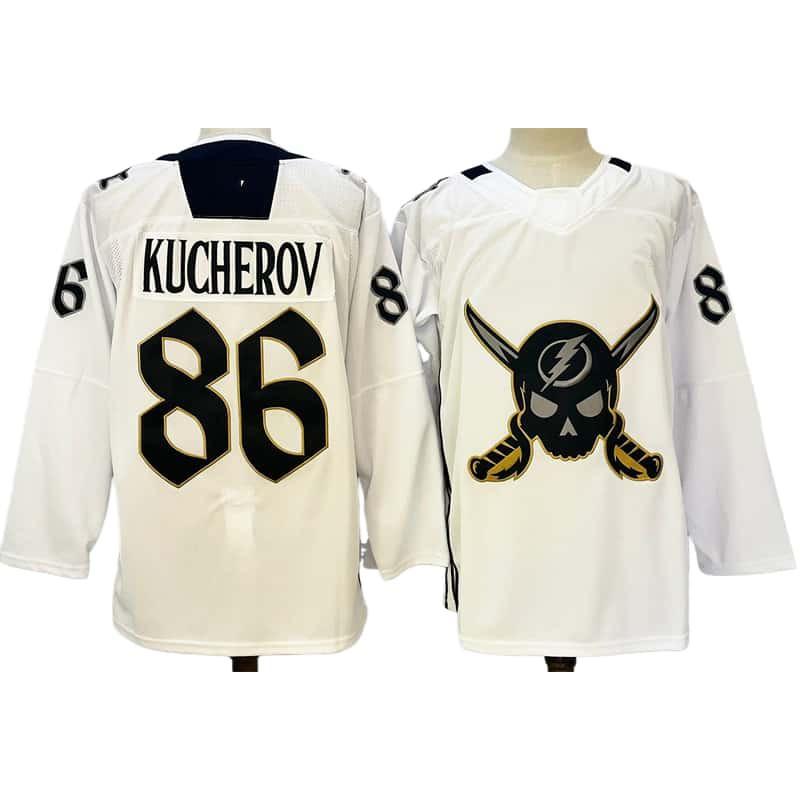 Mens Ice Hockey Jersey Retro Style Embroidered Number 86 Practice Uniform Adult Players