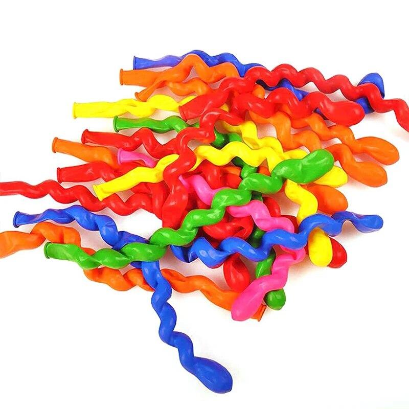 100PCS Spiral Balloon Holiday Activities Parties Birthday Wedding Decoration Celebration Layout Children Boys Girls Gift Toy