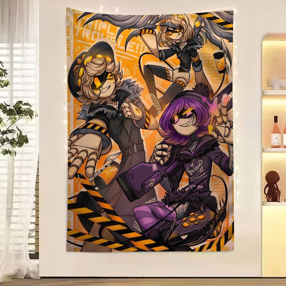 Anime MMurder DDrones Colorful Tapestry Wall Hanging Bohemian Wall Tapestries Mandala Wall Hanging Sheets