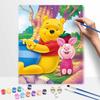 Disney Winnie the Pooh and Piglet Oil Painting Art Set Handmade Diy Gift Home Decoration