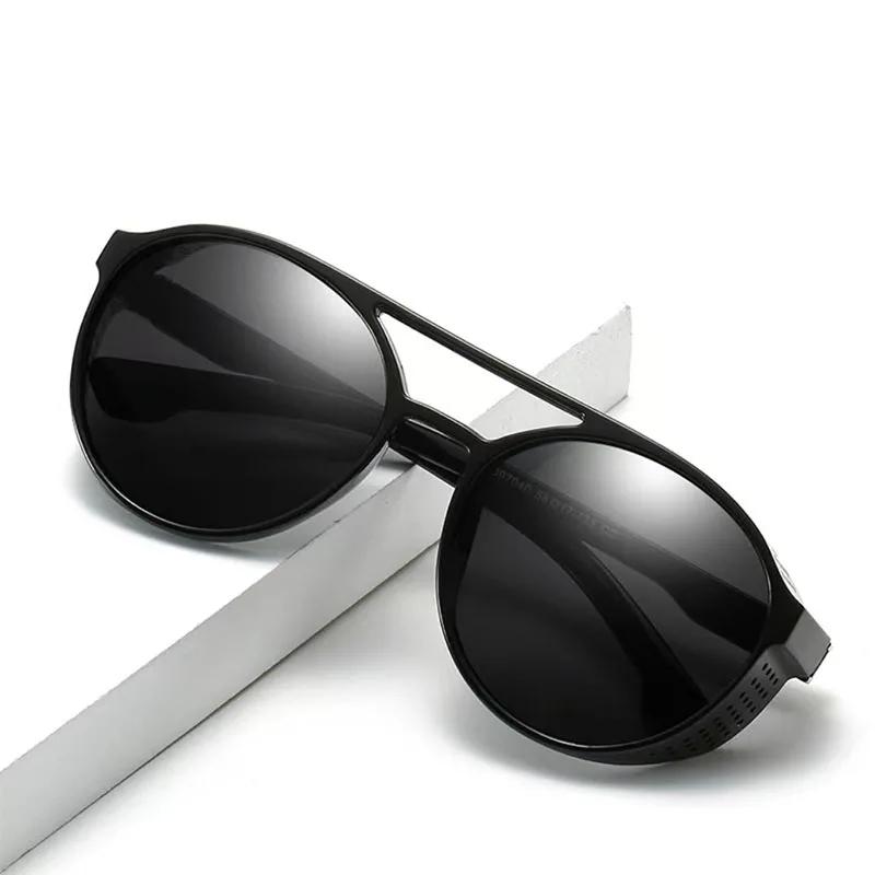 Neue Punk Circle Sonnenbrille Herren Klassisch Kleiner Rahmen Vintage Sonnenbrille Damen Outdoor Reise Brille UV400