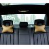 Car Home PU Solid Color Neck Pillow Breathable Rest Cushion Seat Headrest