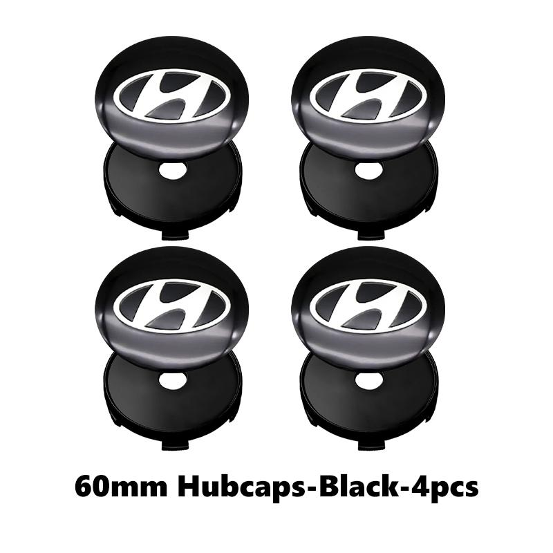 4pcs/set 3D Car Wheel Center Hub Caps Sticker Auto Emblem Wheel Center Cap For Hyundai i10 i20 i30 i40 ix20 ix35 ix55 Venuetgtg5