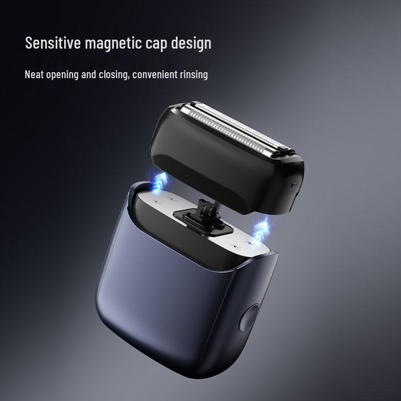 Popular Compact Waterproof Men's Electric Shaver - Portable, Car-Mounted, Fully Washable