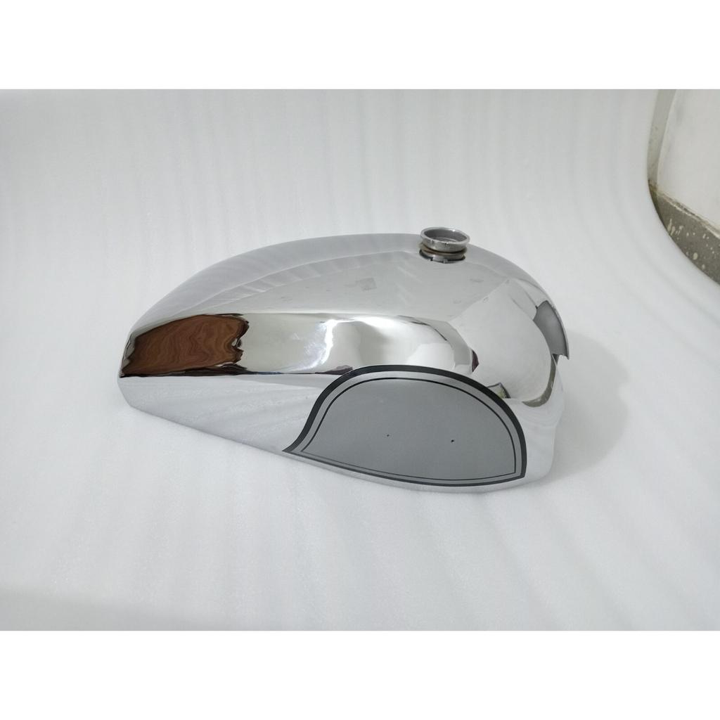 Norton Dominator Wideline Model 88 99 Steel Petrol Tank Chrome & Silver Painted