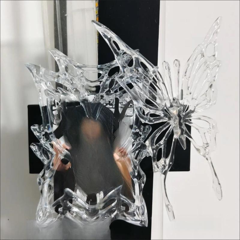 Original Design Electroplate Plasitic Frame Kpop Photo Binder Creative Idol Photo Card Holder for 3 Inch Card Wholesales 2025