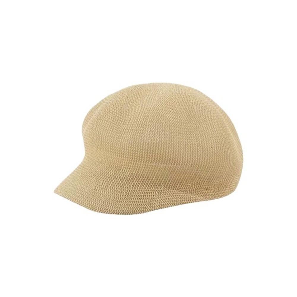 Bonnet Fin en Herbe Couleur Unie Casquette Octogonale Élégante Casquette de Baseball pour Femmes Filles