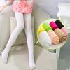 Seasonal Velvet Tights for Girls - Pure White Dance Performance Stockings