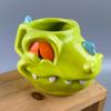 Cartoon Animation Dinosaur Mug Ceramic Animal Mug 3D Hand-painted Animation Creative Office Children's Water Cup