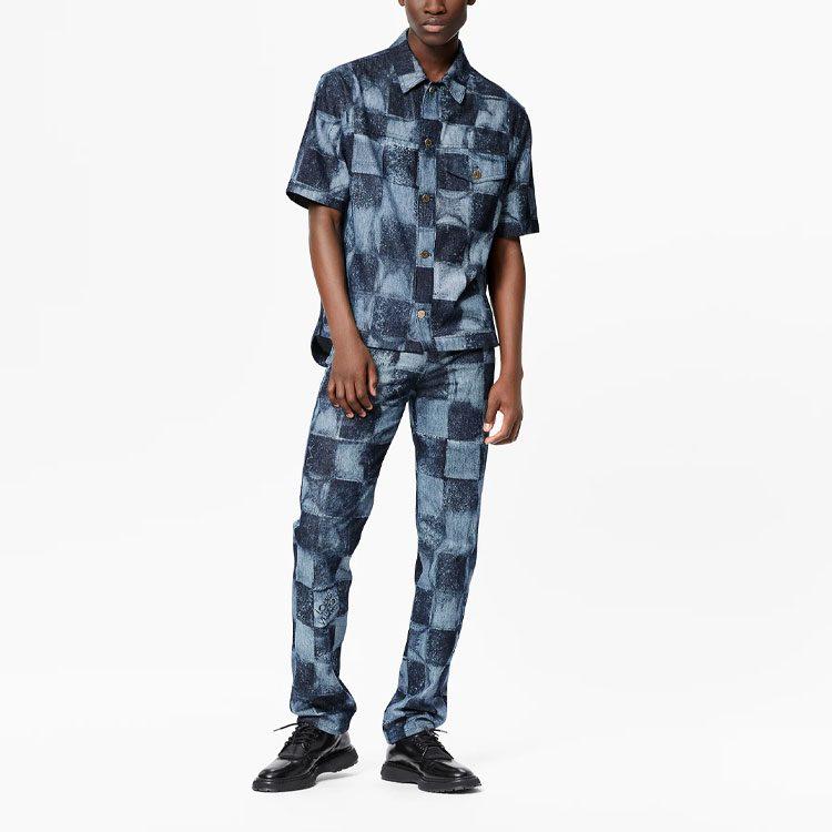 LOUIS VUITTON New Quarterly Products Of LV Shirts Men's Lapel Moderate 1A8WBC
