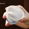 6pcs 65ml White Porcelain Tea Cup Ceramic Tea Cup Household Chinese Style Single Teaset Office Tea Cup Teaset Accessories