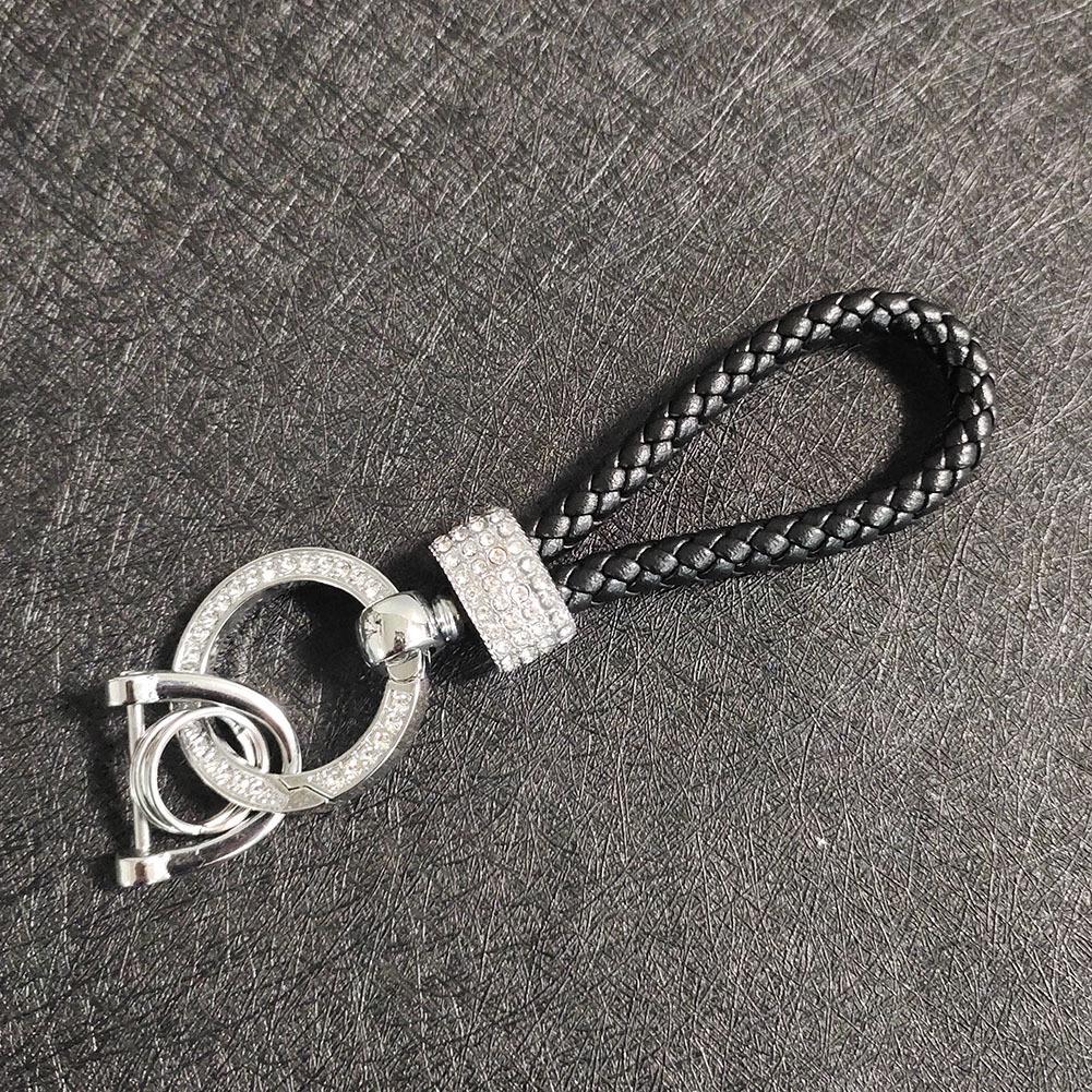 

Круглый бриллиантовый брелок для ключей от машины с табличкой для номера телефона против потери - Идеально для популярных товаров в прямом эфире Douyin