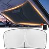 Car Sunshade Front Windshield Titanium Silver Thickened Shade Cover Foldable Sun Shade Car Interior Uv Protection Accessories