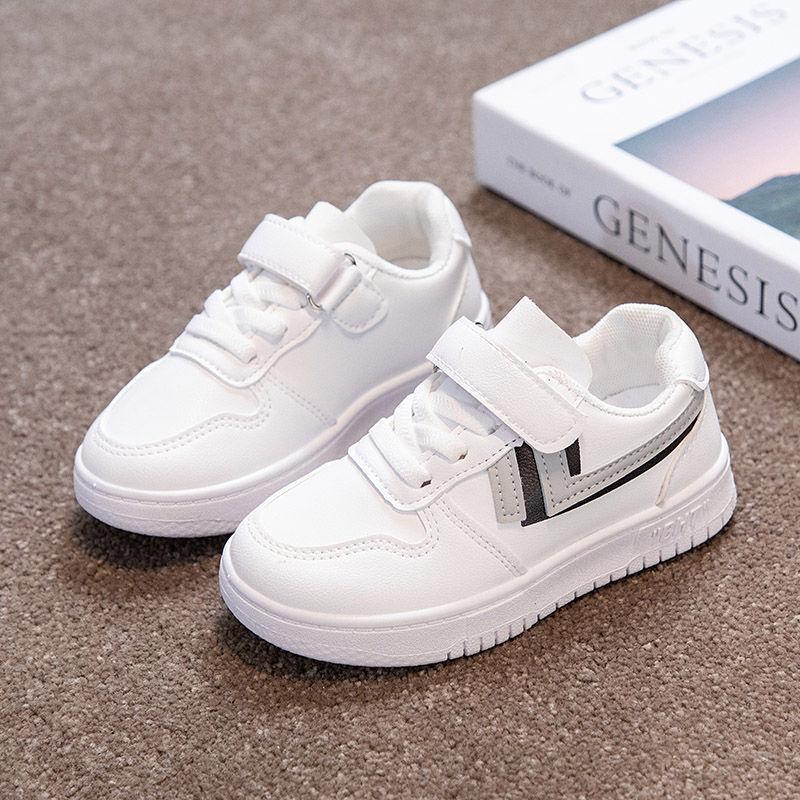 Customized 2025 Spring and Autumn New Children's Little White Shoes Board Shoes Boys' Shoes White Sneakers Women's Casual Shoes Girls