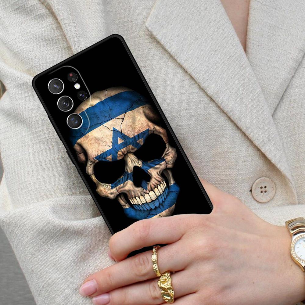 I=srael Flag in Finger SOFT Cell Phone Case for Samsung Galaxy S26 Ultra S25 S24 S23 S22 S21 S20 Note10 Cover