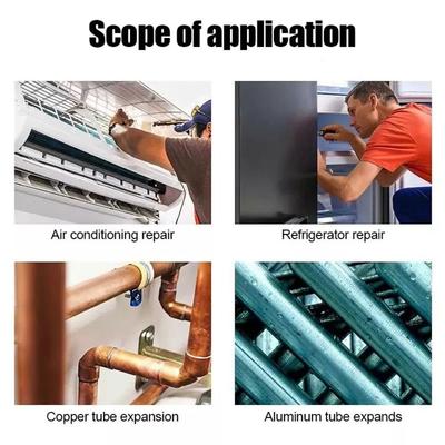 5 In 1 Copper Pipe Expander Hexagonal Shank Wear-resistant Tube Expanding Tool Durable Multifunctional Swaging Tool