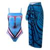 2025 Women's European and American Printed Conservative One-Piece Swimsuit - Popular Cross-Border Style