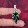 Chrome Diopside Handmade Gemstone Pendant, 925 Solid Sterling Silver Pendant, Unique Design Jewelry Pendant