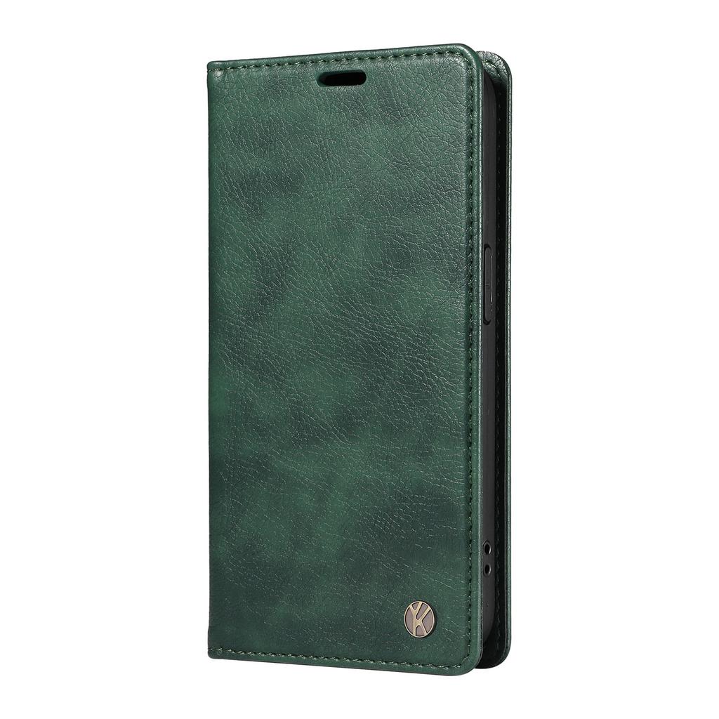YIKATU YK-006 For Honor X6b 4G Case Wallet Litchi Grain Leather Phone Cover Magnetic Auto-Absorbed