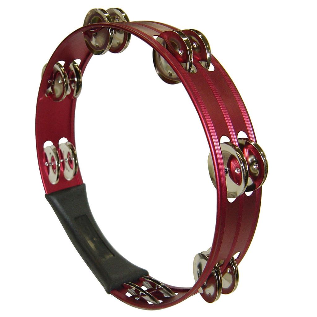 Kikutani Aluminum Monkey Tambourine, Red, MM14HRED