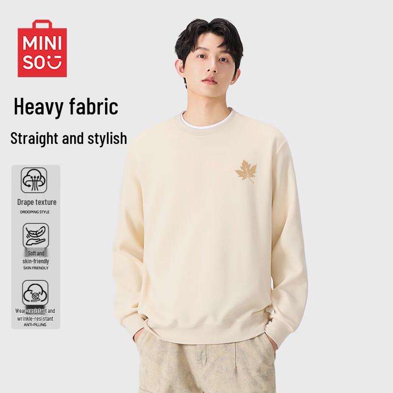 MINISO Unisex American Heavyweight Crewneck Sweatshirt
