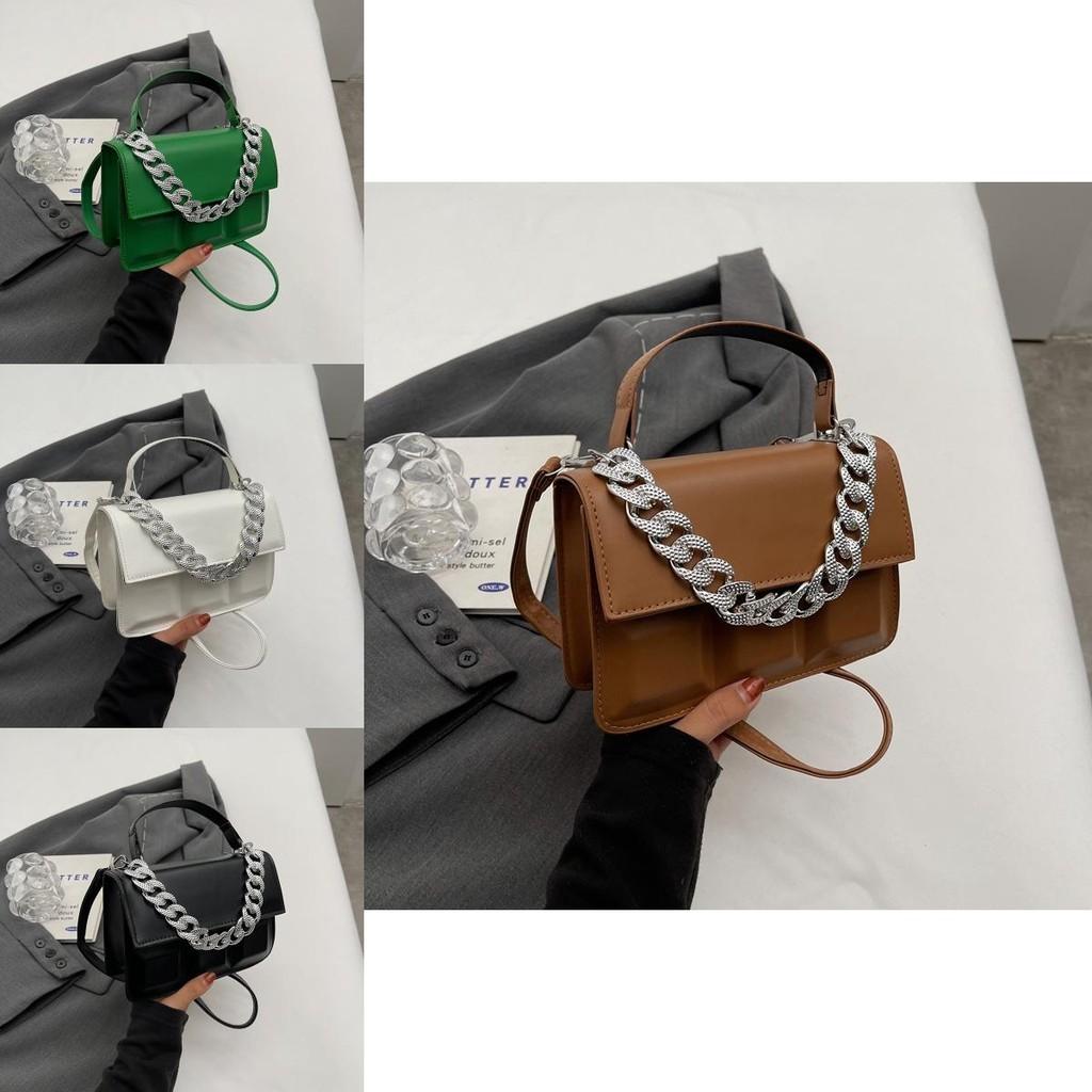 Elegant Women's Casual Crossbody Bag Modern Korean Style Small Square Handbag