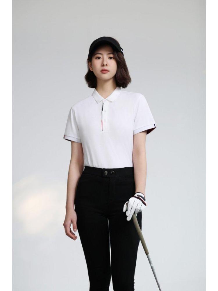 Tricou Culoare Solidă Vară Bărbați și Femei Guler Mânecă Scurtă YG-188