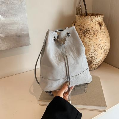 Mint Mambo Green Backpack Bag Women'S Tide Bucket Bag Versatile Butterfly Chain Strap Backpack