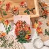 Dark Phantom Flower Picking Sticker Pack: Transparent Floral Journaling DIY Decoration - 6 Styles