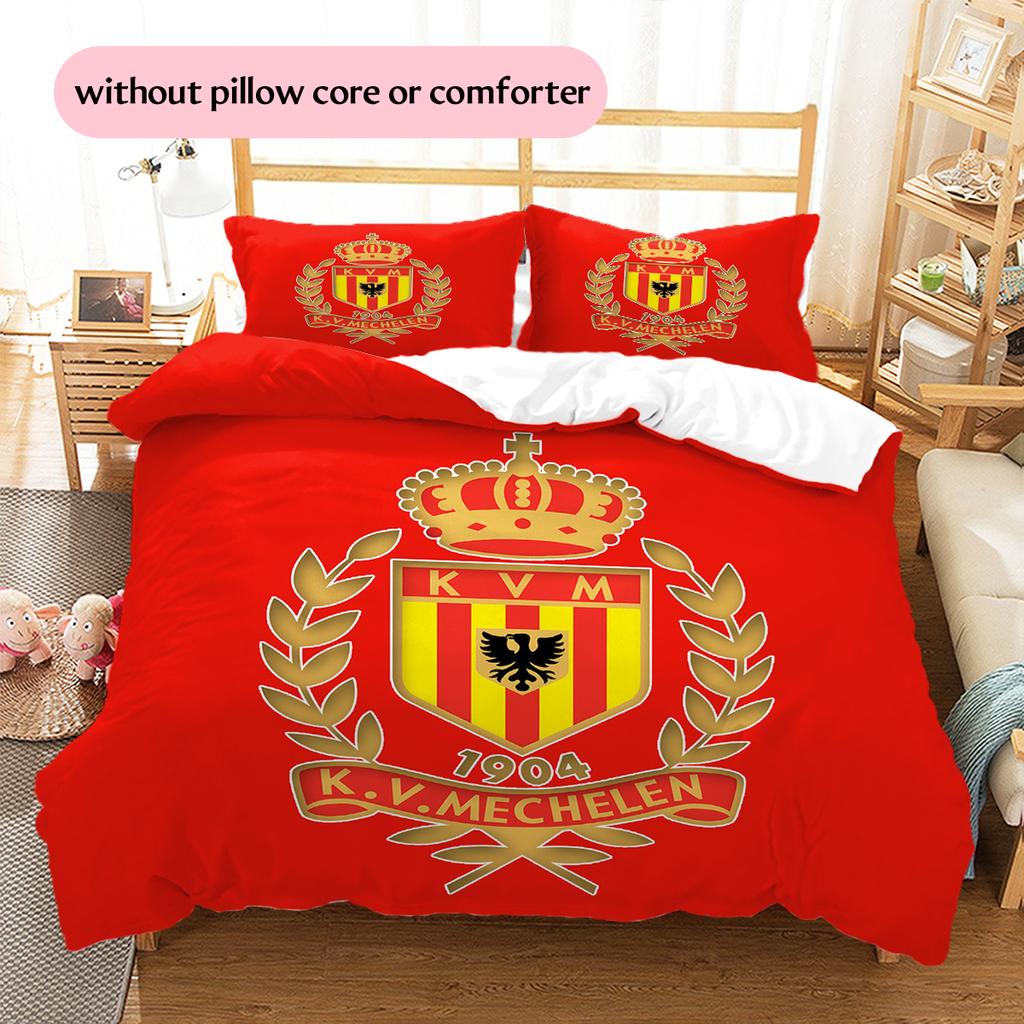 KV Mechelen Pattern Bedding Home Decoration Birthday Gift (1 * Duvet Cover + 2 * Pillowcase, Without Core)