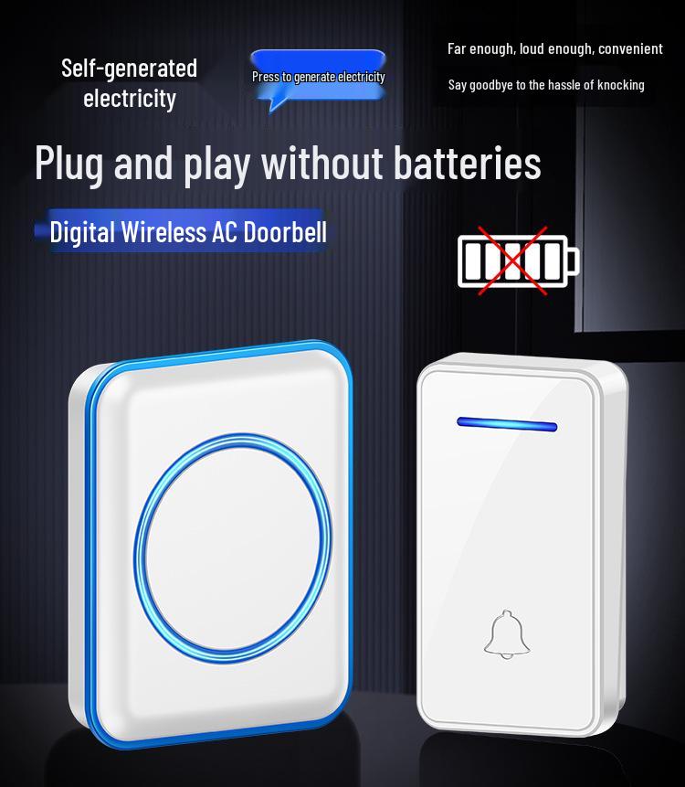 Long-Range Self-Powered Wireless Doorbell for Elderly and Hearing-Impaired